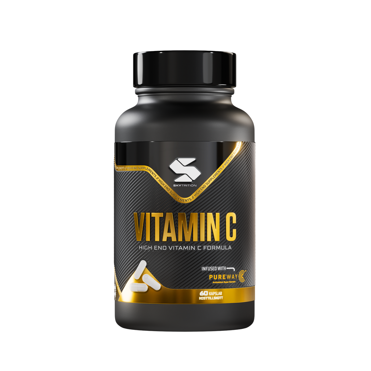 Skytrition Vitamin C kosttillskott med PureWay-C® – 60 kapslar