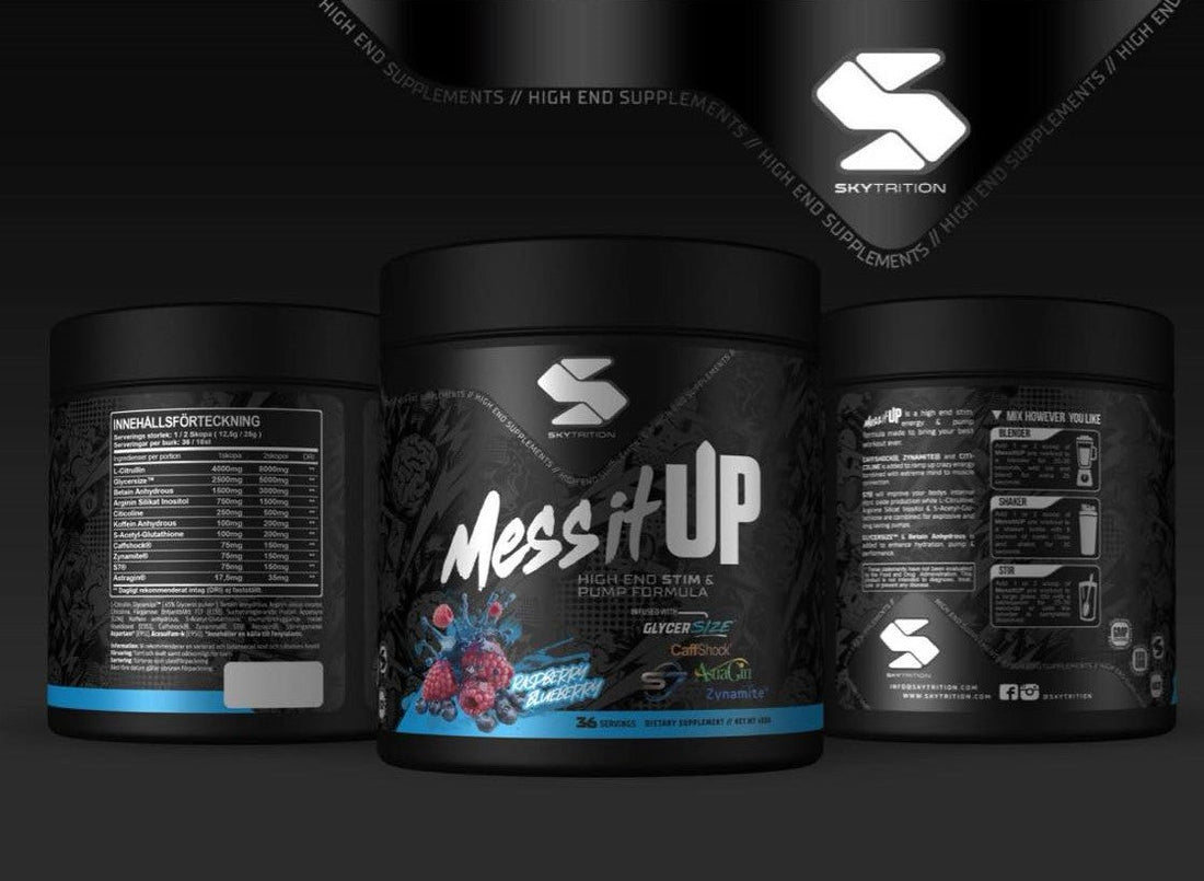 MessitUP – Sveriges bästa Pre-Workout 2026 | Stim, Nootropic & Pump i En Formula