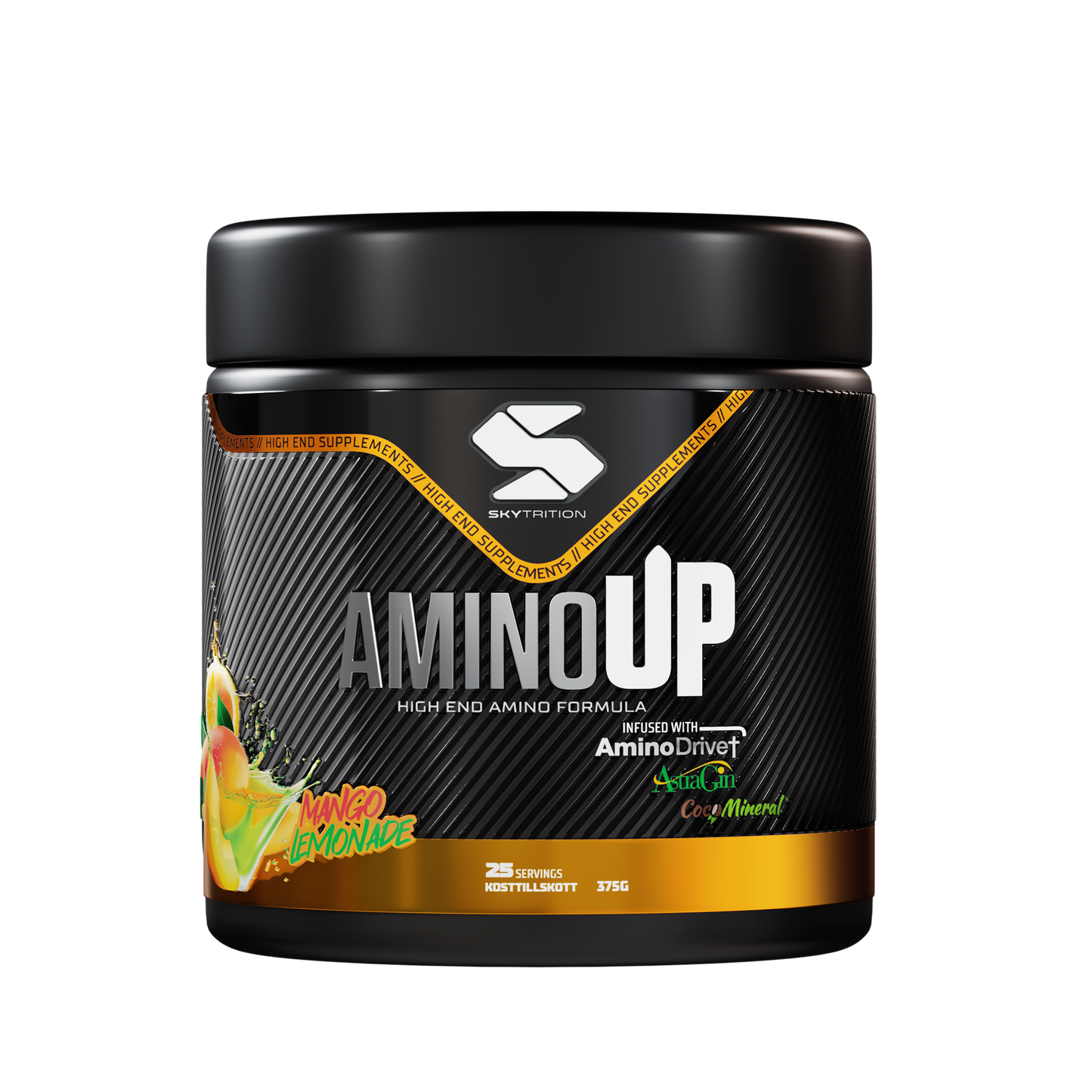 AminoUP Mango Lemonade – EAA & BCAA aminosyror med elektrolyter | Skytrition