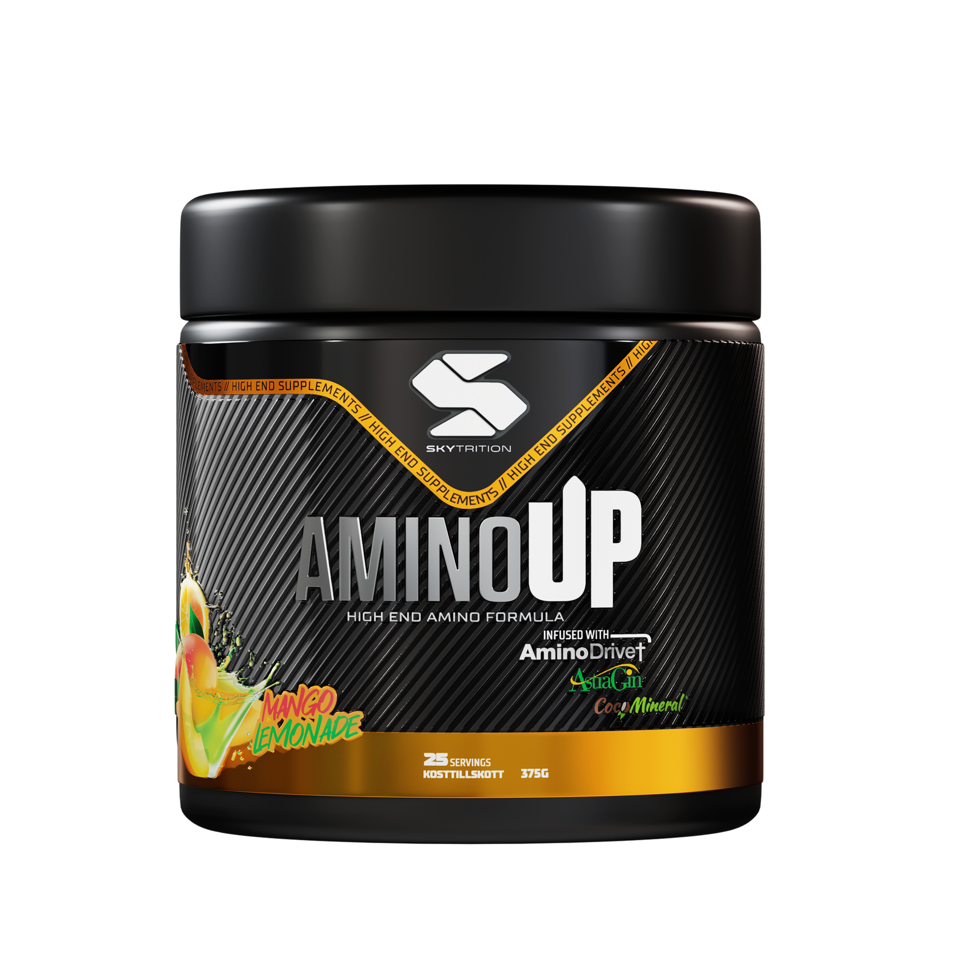 AminoUP Mango Lemonade – EAA & BCAA aminosyror med elektrolyter | Skytrition