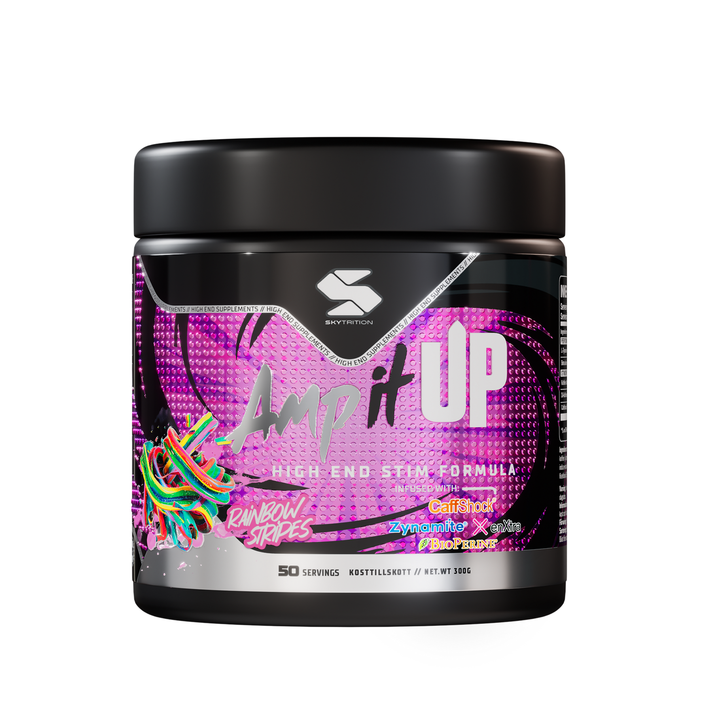 AMPITUP high stim pre workout för fokus, energi och prestation med L-tyrosin, citikolin och koffein
