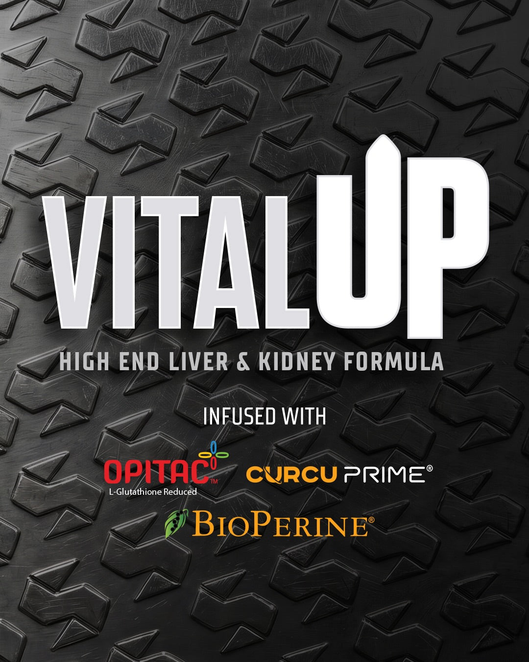 VitalUP High End Liver & Kidney Formula med OPITAC™ Glutathione, CurcuPrime® & BioPerine® | Skytrition
